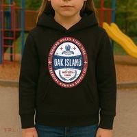 Oak Island Treasure Hunting Retro Templar Knight Treasure Gi Kids Hoodie thumb 3