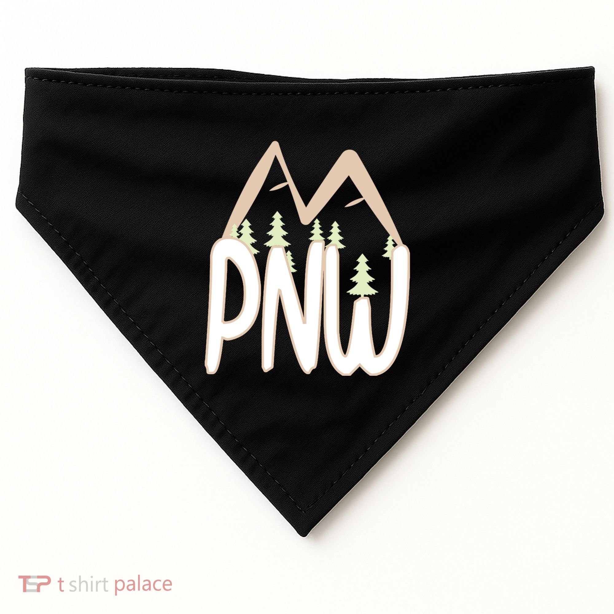 Oregon Idaho Washington Pacific Northwest Pnw Gift USA-Made Doggie Bandana