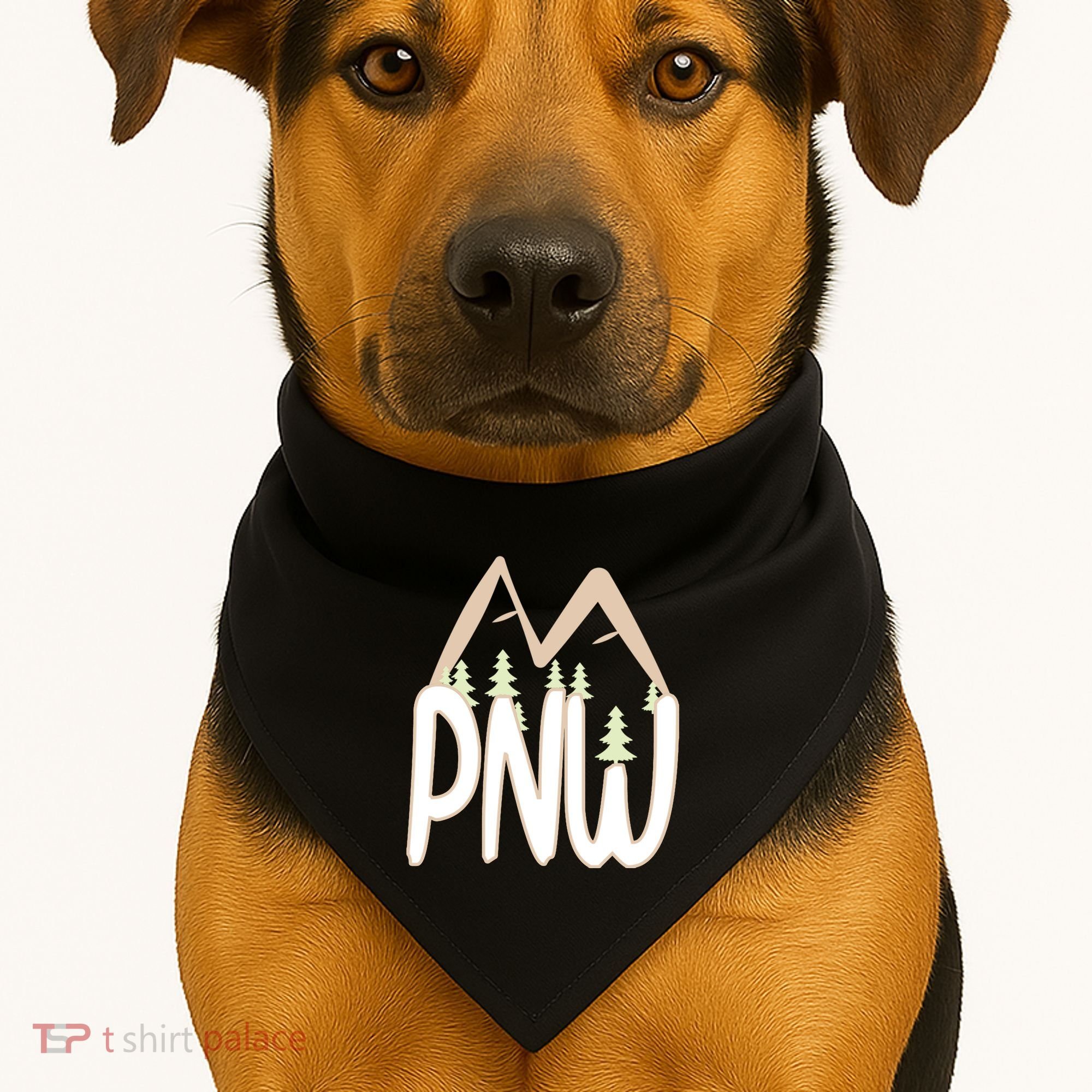 Oregon Idaho Washington Pacific Northwest Pnw Gift USA-Made Doggie Bandana