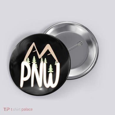Oregon Idaho Washington Pacific Northwest Pnw Gift Button