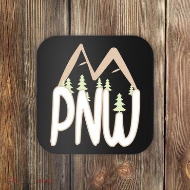 Oregon Idaho Washington Pacific Northwest Pnw Gift Coaster