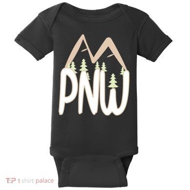 Oregon Idaho Washington Pacific Northwest Pnw Gift Baby Bodysuit