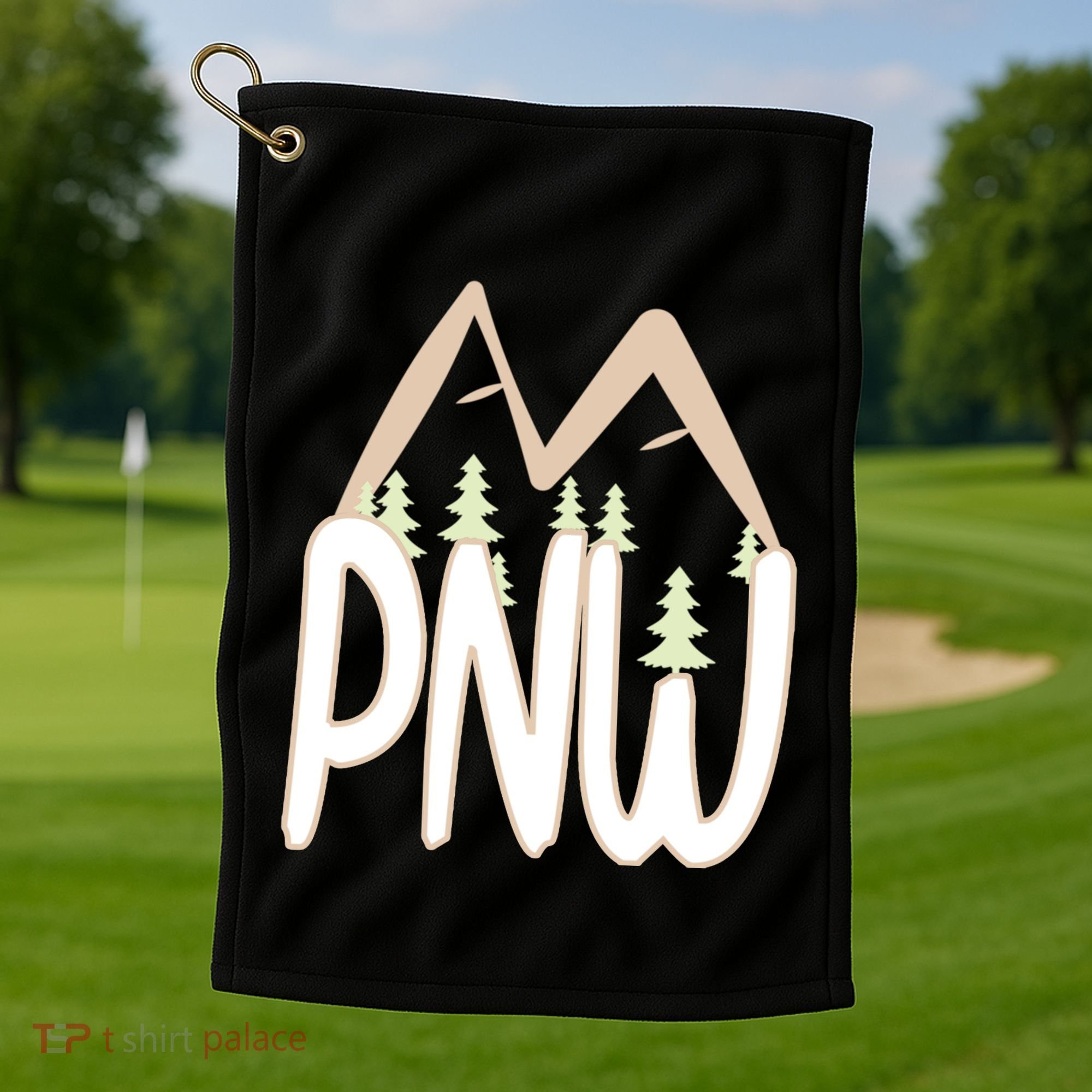 Oregon Idaho Washington Pacific Northwest Pnw Gift Golf Towel