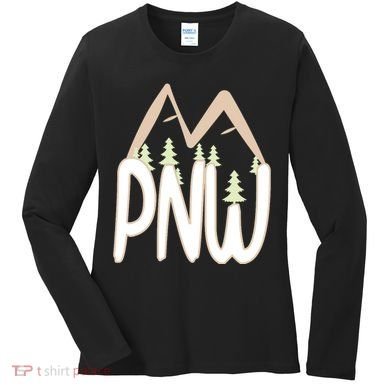 Oregon Idaho Washington Pacific Northwest Pnw Gift Women's Long Sleeve Shirt