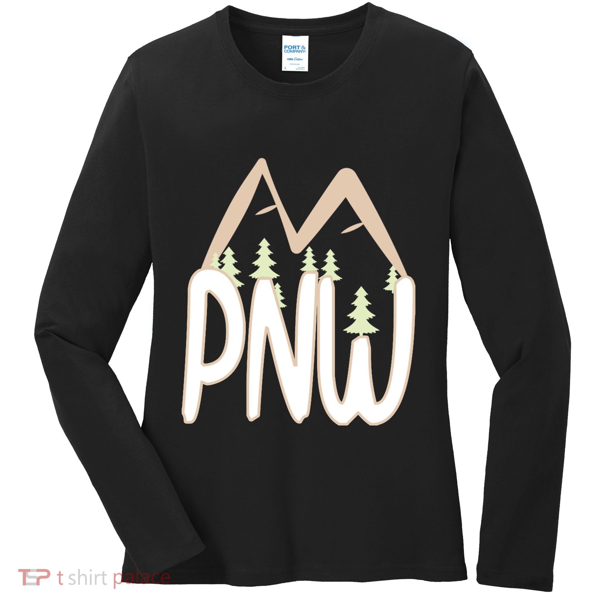 Oregon Idaho Washington Pacific Northwest Pnw Gift Women's Long Sleeve Shirt