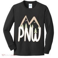 Oregon Idaho Washington Pacific Northwest Pnw Gift Kids Long Sleeve Shirt thumb 0