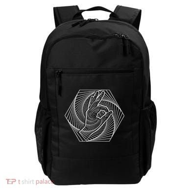 Optical Illusion You Looked Punch Shoulder Circle Game Backpack