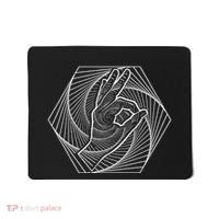 Optical Illusion You Looked Punch Shoulder Circle Game Mousepad thumb 0