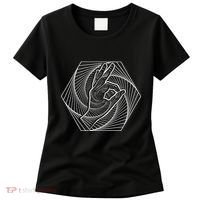 Optical Illusion You Looked Punch Shoulder Circle Game Women's T-Shirt thumb 0