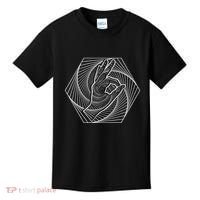 Optical Illusion You Looked Punch Shoulder Circle Game Kids T-Shirt thumb 0