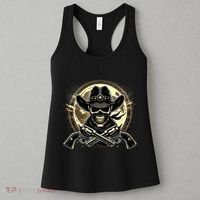 Outlaw Justice Cowboy Skull Guns For Western Lovers Women's Tank Top thumb 3