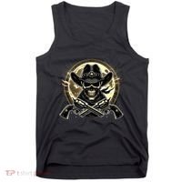 Outlaw Justice Cowboy Skull Guns For Western Lovers Tank Top thumb 0