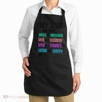 Only Jesus Can Turn A Mess To A Message Test Into Testimony Apron thumb 2