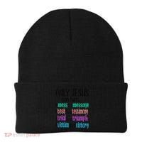 Only Jesus Can Turn A Mess To A Message Test Into Testimony Beanie thumb 0