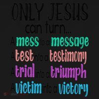 Only Jesus Can Turn A Mess To A Message Test Into Testimony Pajama Set thumb 2