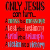 Only Jesus Can Turn A Mess To A Message Test Into Testimony Santa Hat thumb 1