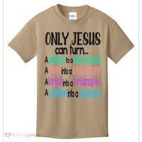 Only Jesus Can Turn A Mess To A Message Test Into Testimony Kids T-Shirt thumb 0