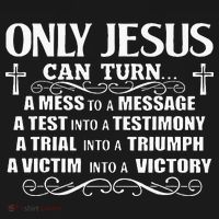 Only Jesus Can Turn A Mess To A Message Test Into Testimony Pajama Set thumb 2