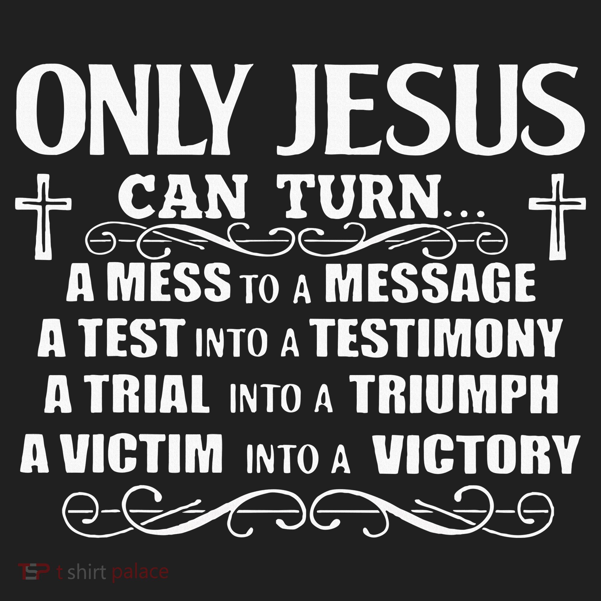Only Jesus Can Turn A Mess To A Message Test Into Testimony Golf Towel