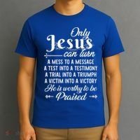 Only Jesus Can Turn Mess To Message Victim To Victory Best T-Shirt thumb 3