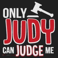 Only Judy Can Judge Me Golf Towel thumb 3