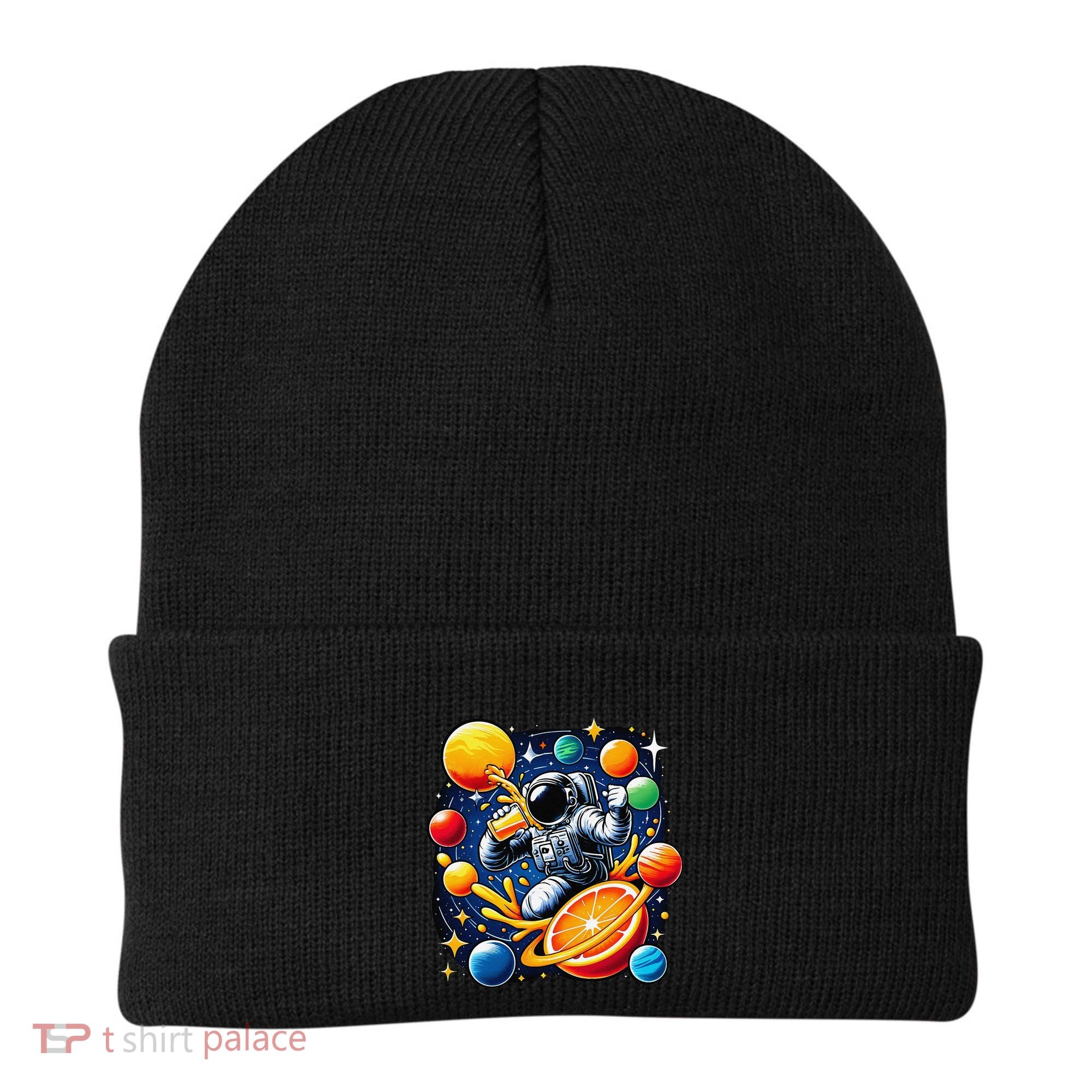 Orange Juice Lover Drinking Orange Juice Beanie