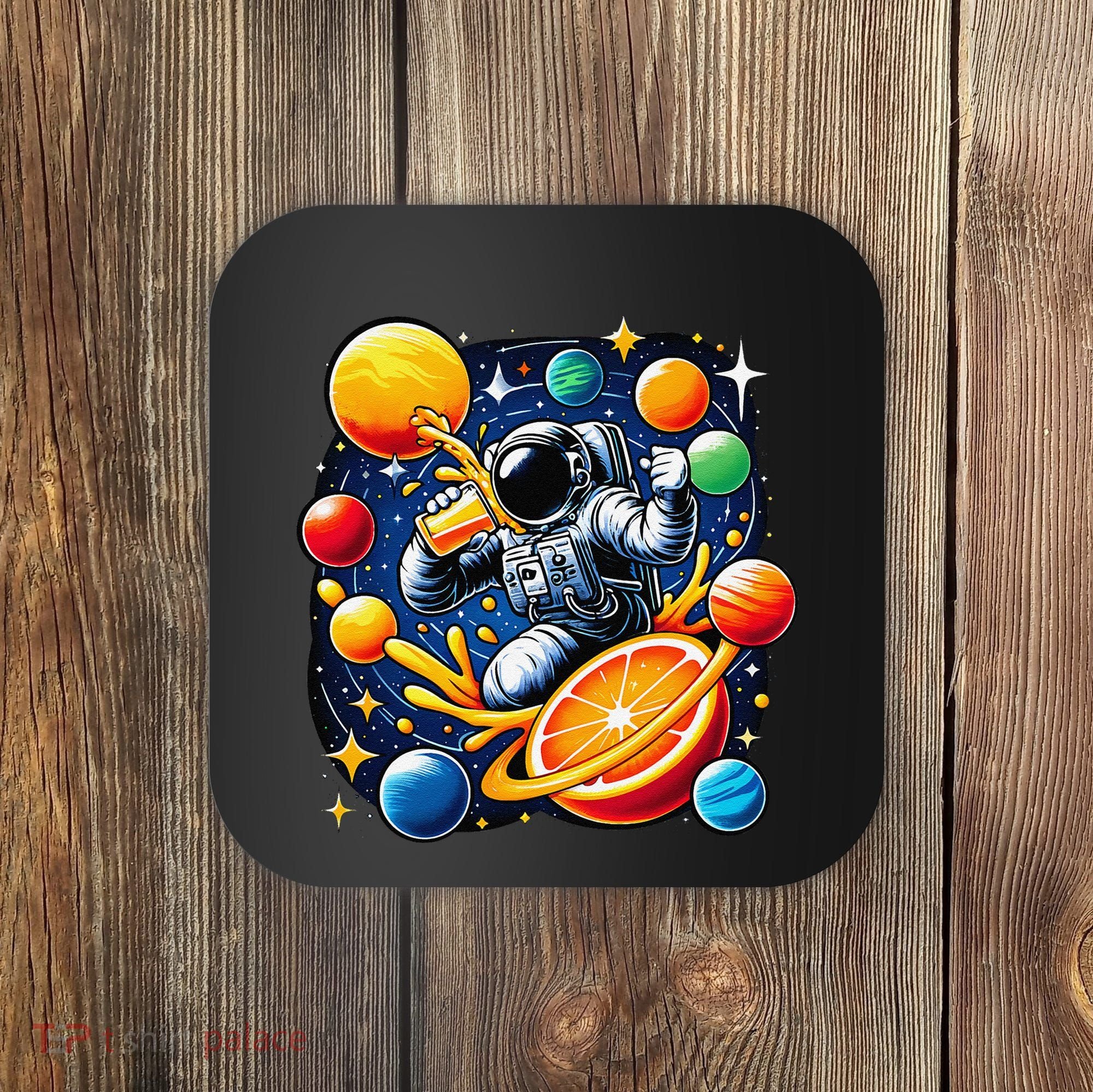 Orange Juice Lover Drinking Orange Juice Coaster