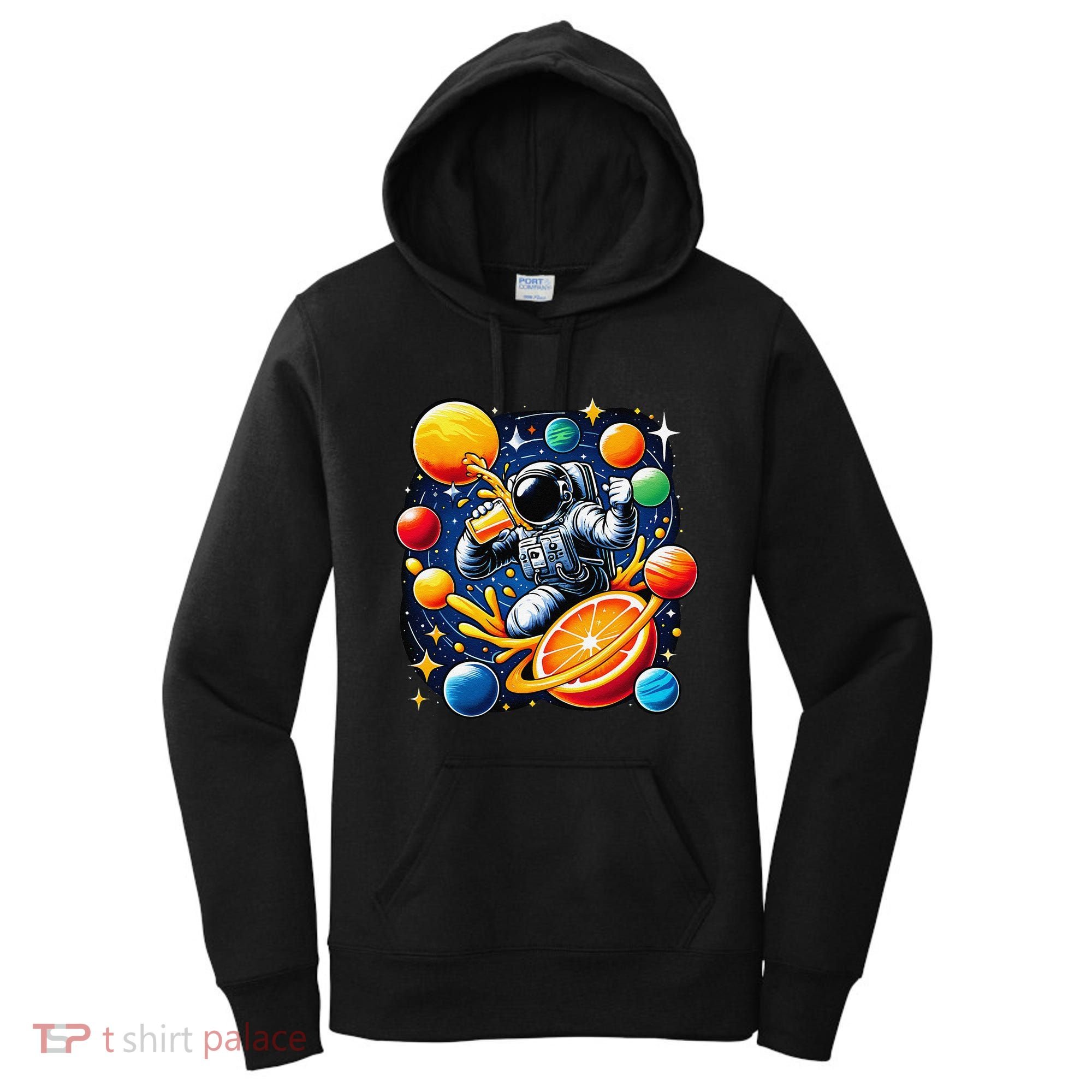 Orange Juice Lover Drinking Orange Juice Women's Hoodie