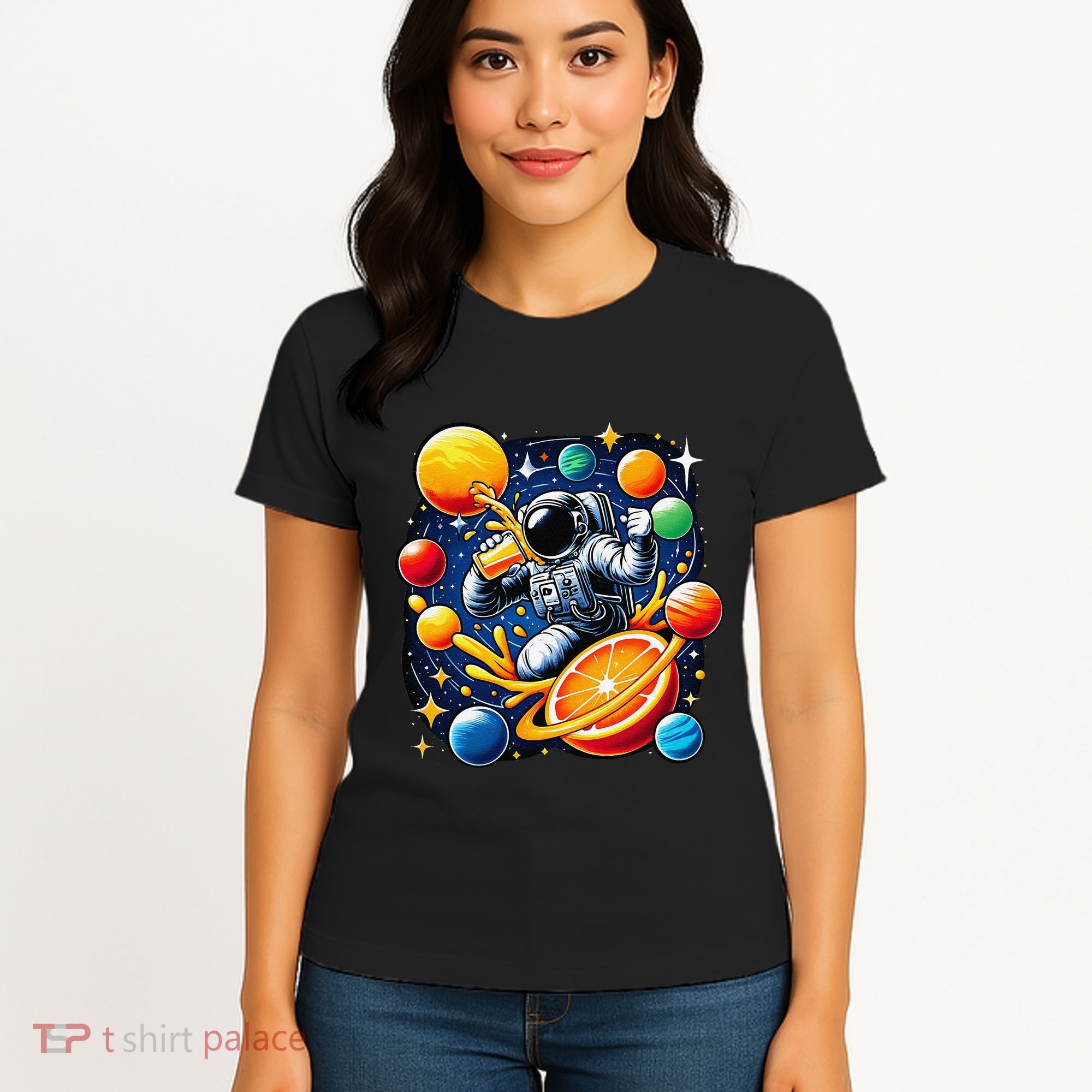 Orange Juice Lover Drinking Orange Juice Women's T-Shirt