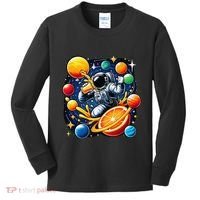 Orange Juice Lover Drinking Orange Juice Kids Long Sleeve Shirt thumb 0
