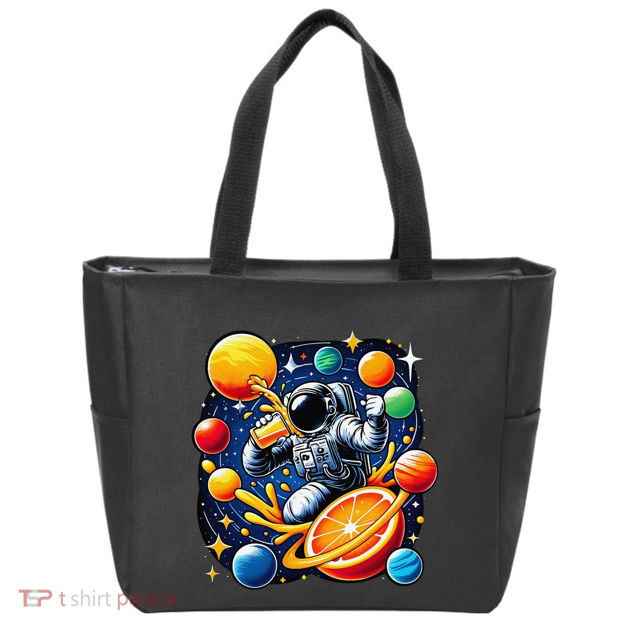 Orange Juice Lover Drinking Orange Juice Tote Bag