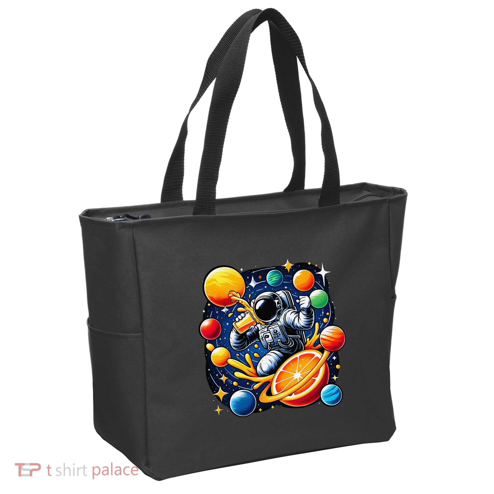 Orange Juice Lover Drinking Orange Juice Tote Bag