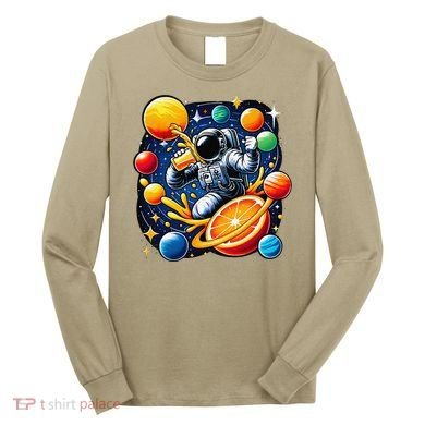 Orange Juice Lover Drinking Orange Juice Long Sleeve Shirt