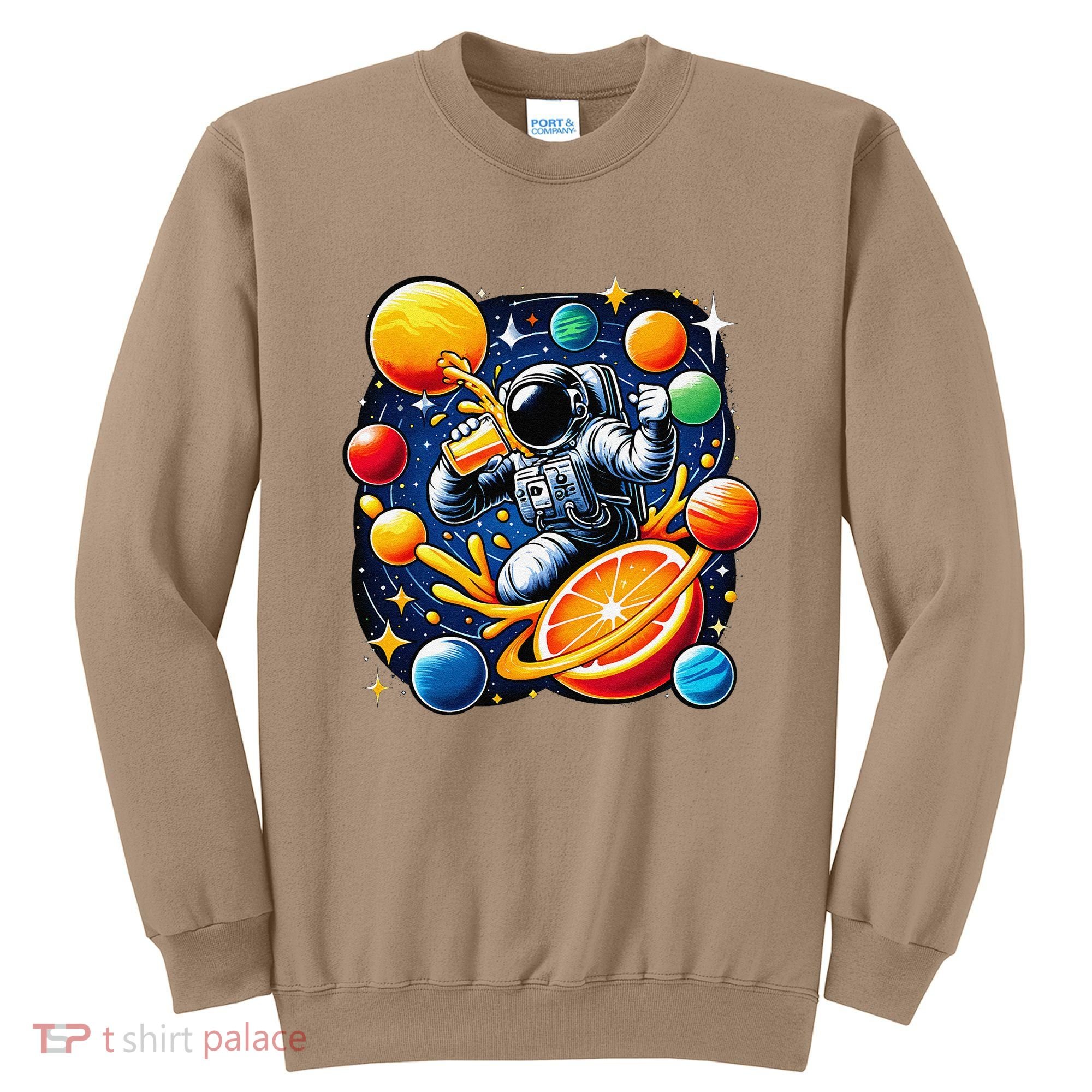 Orange Juice Lover Drinking Orange Juice Sweatshirt