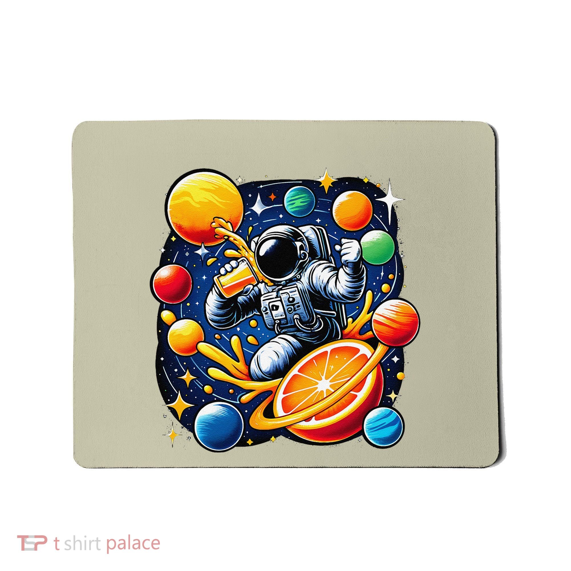 Orange Juice Lover Drinking Orange Juice Mousepad