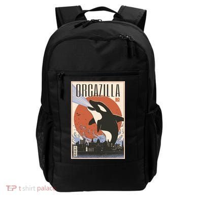 Orcazilla Japanese Poster Orca Backpack