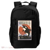Orcazilla Japanese Poster Orca Backpack thumb 0