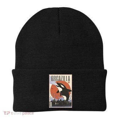 Orcazilla Japanese Poster Orca Beanie