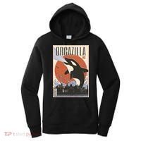Orcazilla Japanese Poster Orca Women's Hoodie thumb 0