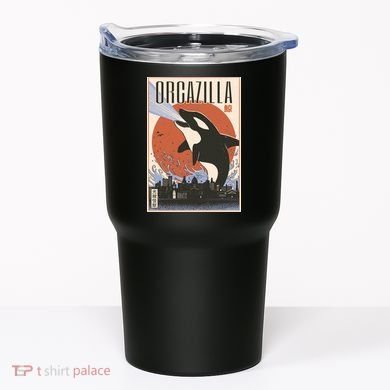 Orcazilla Japanese Poster Orca Tumbler