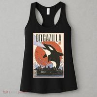 Orcazilla Japanese Poster Orca Women's Tank Top thumb 3