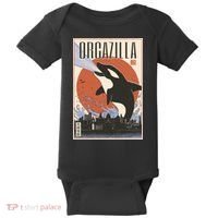 Orcazilla Japanese Poster Orca Baby Bodysuit thumb 0