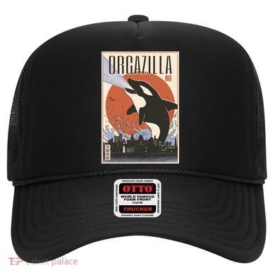 Orcazilla Japanese Poster Orca Hat