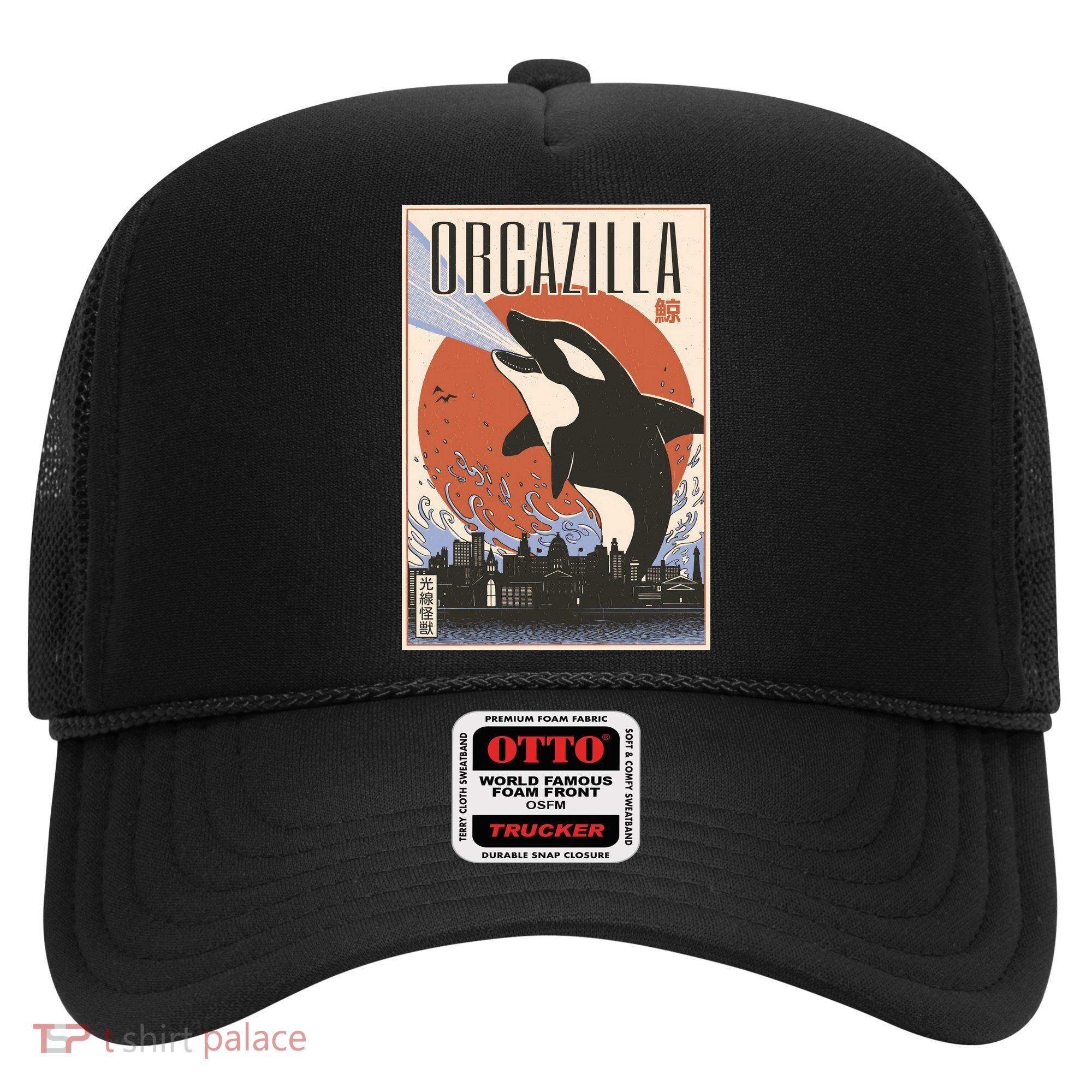 Orcazilla Japanese Poster Orca Hat