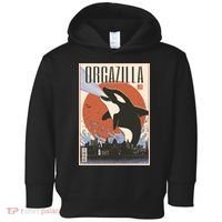 Orcazilla Japanese Poster Orca Toddler Hoodie thumb 0