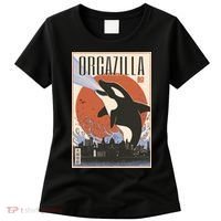 Orcazilla Japanese Poster Orca Women's T-Shirt thumb 0