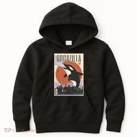 Orcazilla Japanese Poster Orca Kids Hoodie thumb 0