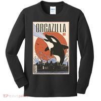 Orcazilla Japanese Poster Orca Kids Long Sleeve Shirt thumb 0