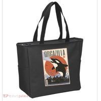 Orcazilla Japanese Poster Orca Tote Bag thumb 2