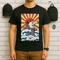 Opossum Japan Sun Wave Vintage Possum Monster T-Shirt thumb 6